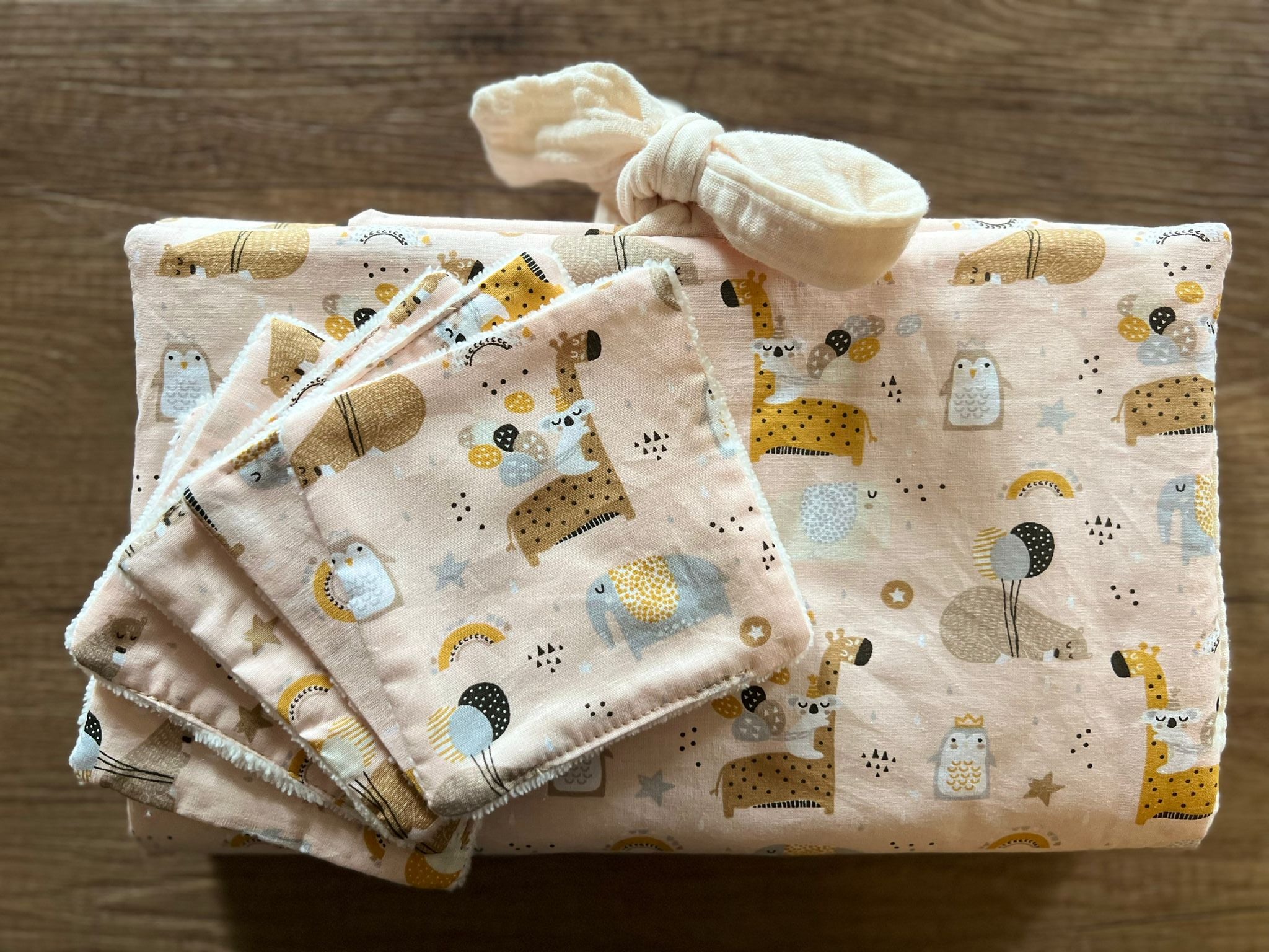 Coffret change nomade – Tapis de lange & lingettes lavables