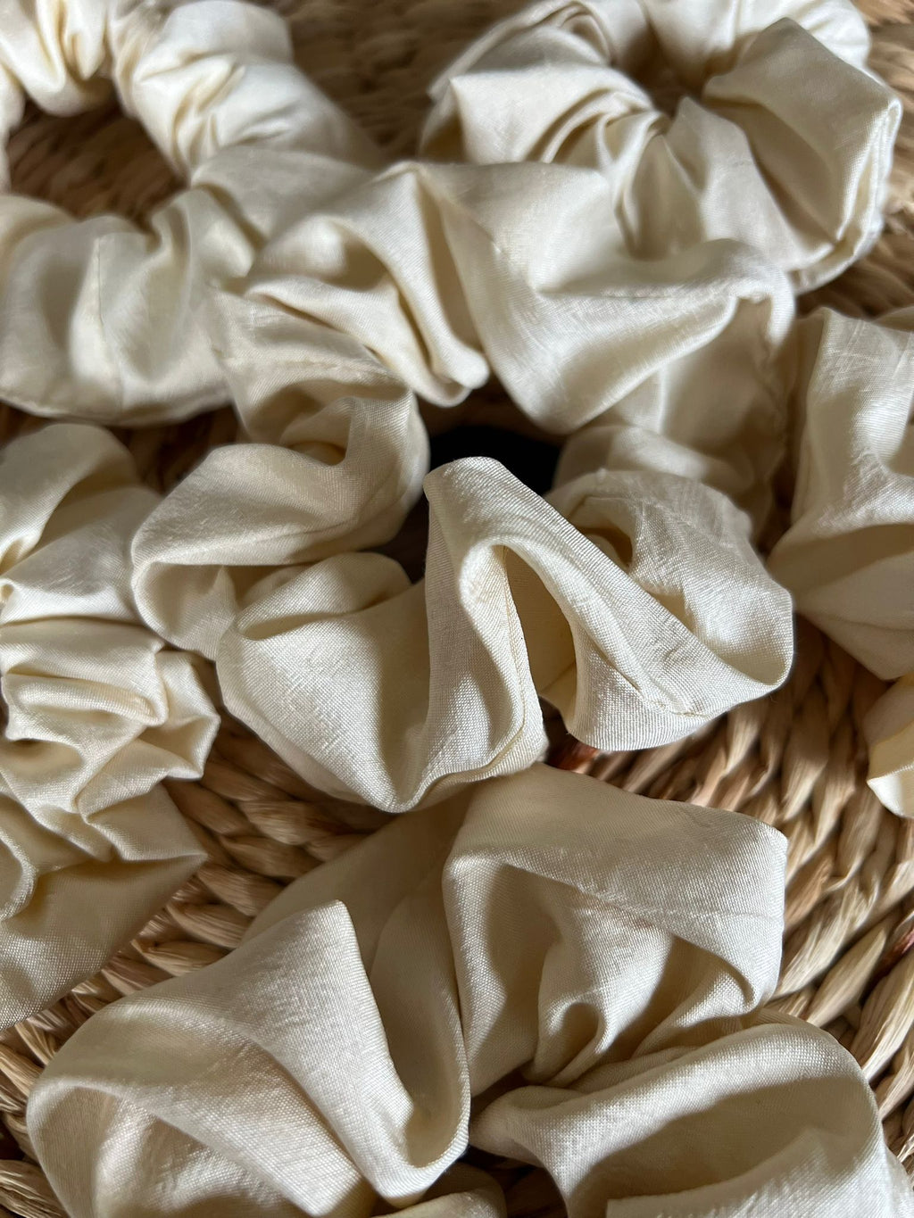 Chouchou en Soie clair