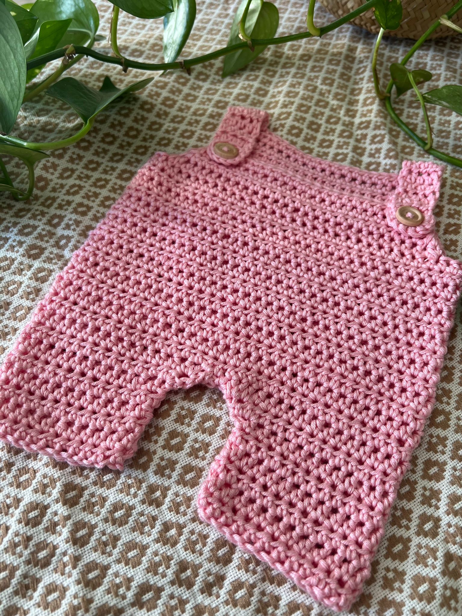 Salopette au crochet